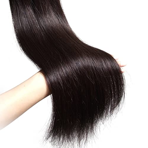 UNICE Hair 10A Malaysian Straight Human Hair 3 Bundles Unprocessed Virgin Human Hair Weave Extensions (8 10 12 inch) - Image 5