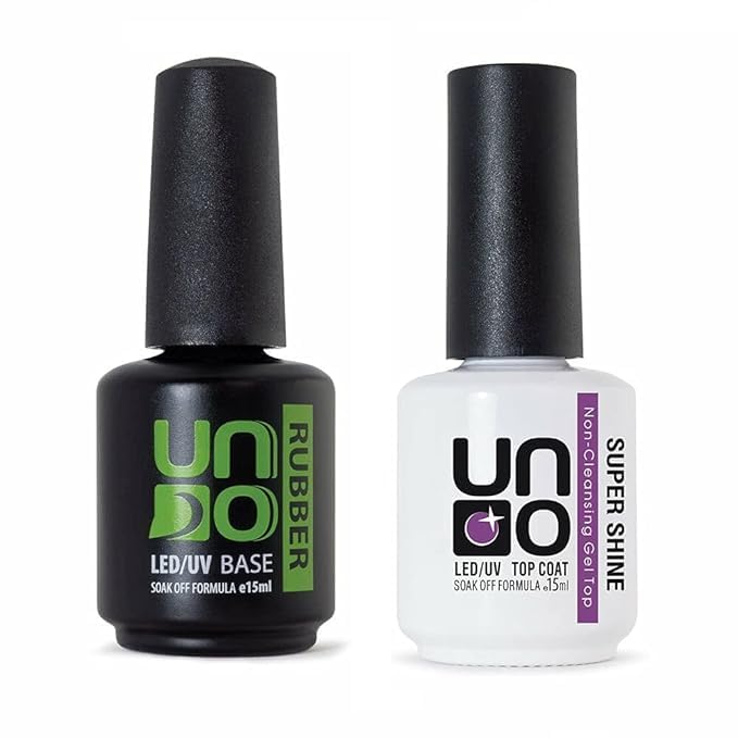 UNO Proffisional Super Shine Top Coat No Wipe Top Gel Soak Off UV LED Shine Finish Long Lasting Nail Salon Manicure - Image 2