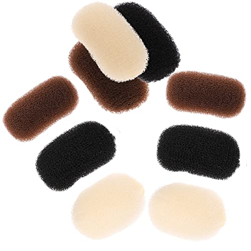 Uonlytech 9pcs Bump It Up Volume Hair Base Set Sponge Volume Bump Inserts Hair Bases Hair Bump Up Comb Clip for Women DIY Hairstyles