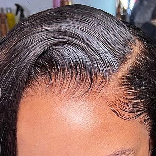 Usexy Pixie Cut Lace Front Wigs Human Hair 13x4 Lace Front Wigs Human Hair Short Bob Wigs Straight Lace Front Pixie Cut Wigs For Black Women 150% Density Pre Plucked With Baby Hair 1B Color - Image 4