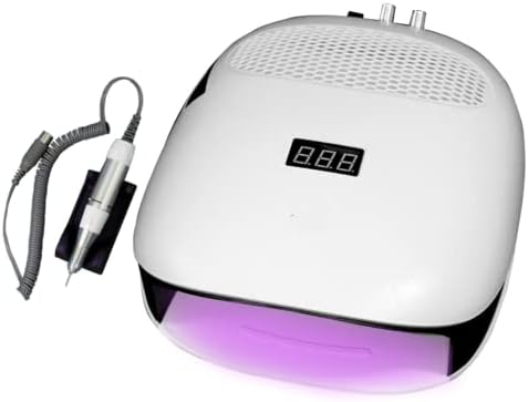 UV Lamp for Nail Gel, 3 in 1 Multifunctional Nail Lamp LED Smart Phototherapy Lamp Polishing Machine Dryer Nail Machine Powered Nail Dryer for Fake Nails Gel Varnish Acrylic