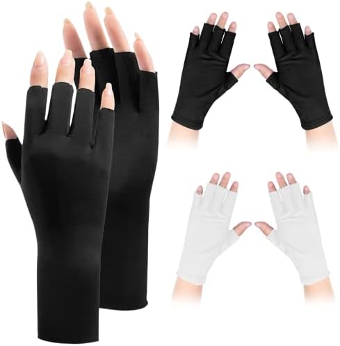 UV Protection Gloves for Gel Nails Lamp - Anti UV Light Gloves for Nail Manicure