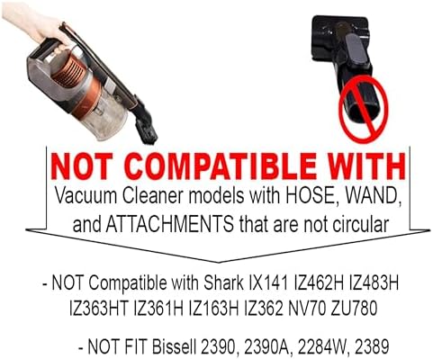 VACEXT Pet Hair Remover Vacuum Attachment Tool for Upholstery Carpeted Surfaces 1 3/8 Inch - Image 4