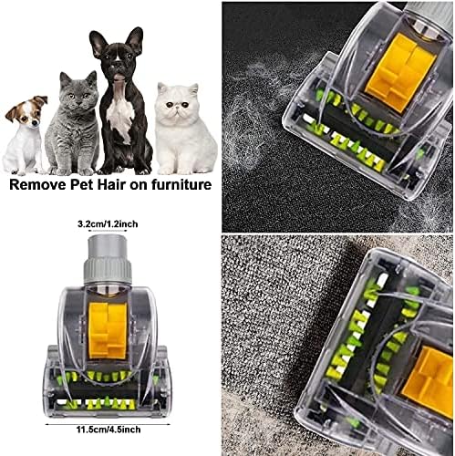 VACEXT Pet Hair Remover Vacuum Attachment Tool for Upholstery Carpeted Surfaces 1 3/8 Inch - Image 2