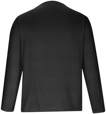 Valentine's Day Long Sleeve T-Shirts for Mens,Trendy Love Heart Printed Workout Sports Athletics Party Tee Tops for Boyfriend - Image 4