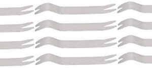 VALICLUD 12 Pcs Stainless Steel Pry Board Nails Extractor Tool Drill Nail Puller Carpenter Hand Puller Nail Remover Nail Extractor Tack Pullers Wrecking Bar Nail Pulling Rubber Buckle