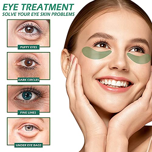 VANELC Eye Mask,Under Eye Patches with Collagen Seaweed,Eye Gel Treatment Masks For Dark Circles , Under Eye Bags Treatment, Natural Eye Masks for Puffy Eyes, Under eye Dark Circles,Anti-Wrinkle - Image 2