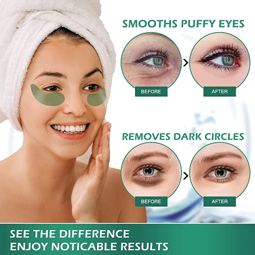 VANELC Eye Mask,Under Eye Patches with Collagen Seaweed,Eye Gel Treatment Masks For Dark Circles , Under Eye Bags Treatment, Natural Eye Masks for Puffy Eyes, Under eye Dark Circles,Anti-Wrinkle - Image 4