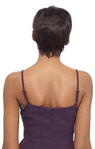 Vanessa Vixen Collection Premium Human Hair Luxurious Wig Short Length Straight Style with Bang Full Cap Soft Touch & Renowned - HH PIXIE (44) - Image 3