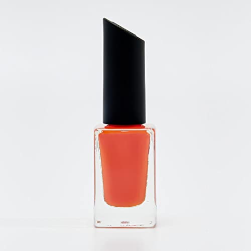 Vegan And Cruelty Free Nail Polish Lacquer 15 Free Quick Drying Formula Long Lasting Chip Resistant Made in USA By Arctic Fox - SUNSET ORANGE - Image 5