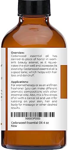 velona Cedarwood Essential Oil by Velona - 4 oz | Therapeutic Grade 100% Pure and Natural | for Aromatherapy Diffuser, Massage, Skincare, Haircare, Soapmaking - Image 4