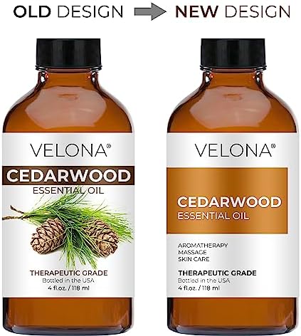 velona Cedarwood Essential Oil by Velona - 4 oz | Therapeutic Grade 100% Pure and Natural | for Aromatherapy Diffuser, Massage, Skincare, Haircare, Soapmaking - Image 2