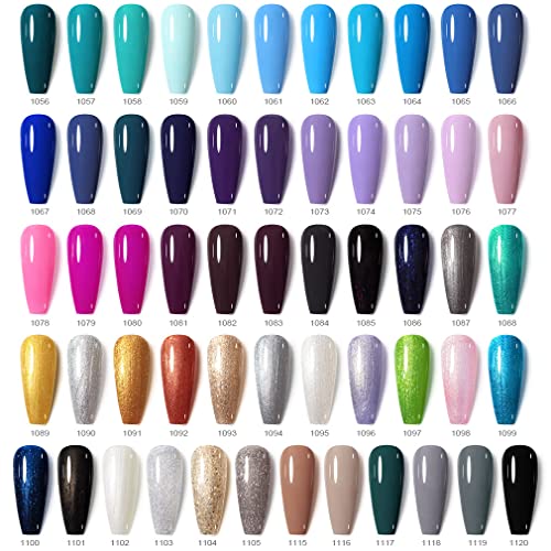 VENALISA 120 Pcs 12ML Gel Nail Polish Kit with Base and Top Coat,Soak Off UV LED Nail Gel Polish Sets Nail Art Starter Manicure Salon - Image 4