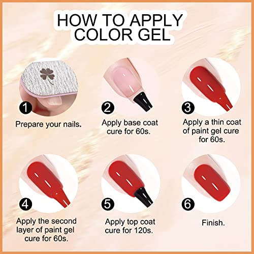 VENALISA VIP1 Set 62 PCS 7.5ml Gel Nail Polish Kit with Color Card Base Top coat,UV LED Soak Off Gel Polish Starter Manicure ,Suitable to DIY at Home Nail Art Salon - Image 7