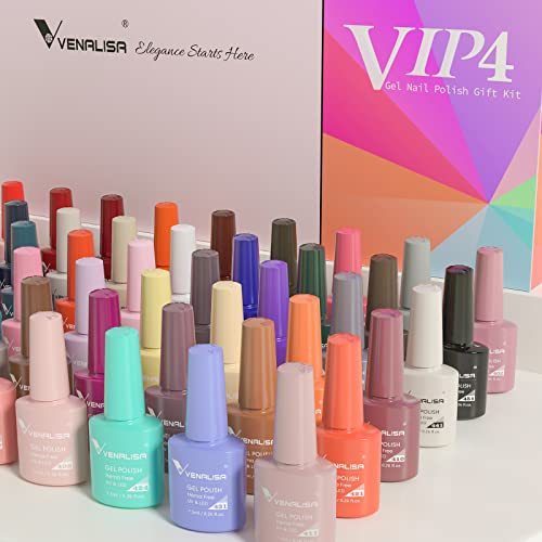 VENALISA VIP4 Gel Nail Polish Set, 60 Colors 7.5ML Each, Glitter Nail Art Kit for Women and Girls - Image 9