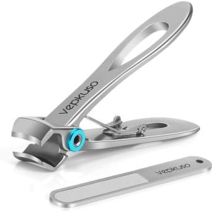 Vepkuso Extra Large Nail Clipper Set for Thick Toenails and Fingernails, Wide Jaw Design