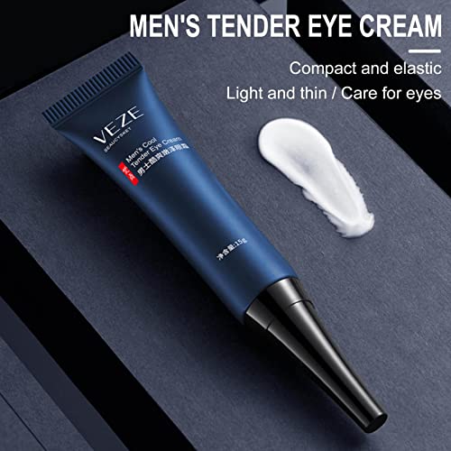 VEZE Men's Awaken Peptide Lifting Eye Gel, Awaken Peptide Depuffing Eye Gel, Open Eyes Peptide, Men's Cool and Tender Firming Eye Cream - 15g (5) - Image 7