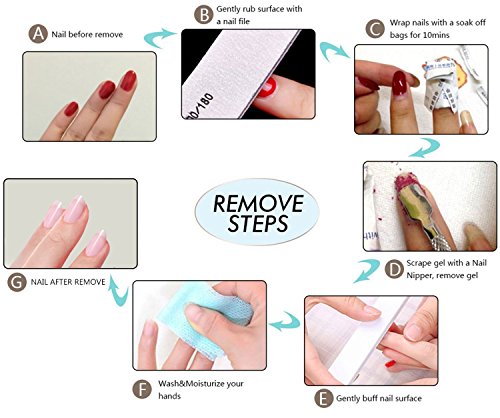 VidaRosa PINNI 3 Colors Gel Nail Polish Set, Semi-permanent Gel Nail Lacquer Polishes for Soak-off UV LED Manicure Nail Art Nail Design, 5ml, White + Red & Gold Glitter + Red - Image 5