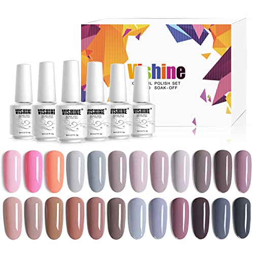 Vishine 24 Color Gel Nail Polish Set Professional Nail Art 24 Pack