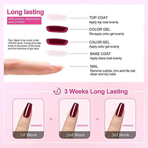 Vishine 45-Color Gel Nail Kit with UV LED Lamp - Image 8