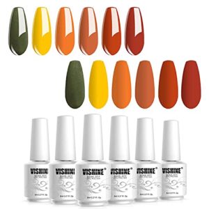 Vishine 6 Piece Gel Nail Polish Kit for Fall/Winter, 8ml Bottles, New