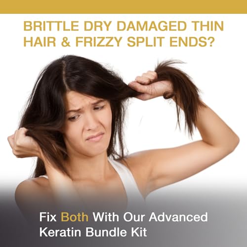 Vitamins Keratin Shampoo and Thin Hair Mask Travel Kit - Renewing Cleanser for Extra Clean Luminous Blowout Look and Intensive Deep Conditioner for Dry Damaged Thin Hair - Pro Salon Hair Treatment - Image 6