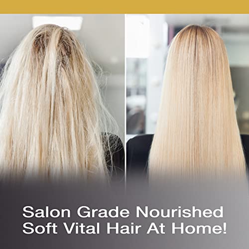 Vitamins Keratin Thin Hair Leave-In Conditioner and Hair Mask Kit - Ultra Hydrating No Rinse Nourishing Cream and Deep Conditioning Hair Mask for Thin Fine Hair - Pro Salon Care for Dry Damaged Hair - Image 6