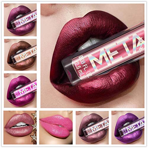 Vivid Color Matte Long Wear Liquid Lipstick 2.5ml Hot Pink Makeup for Women - Image 2