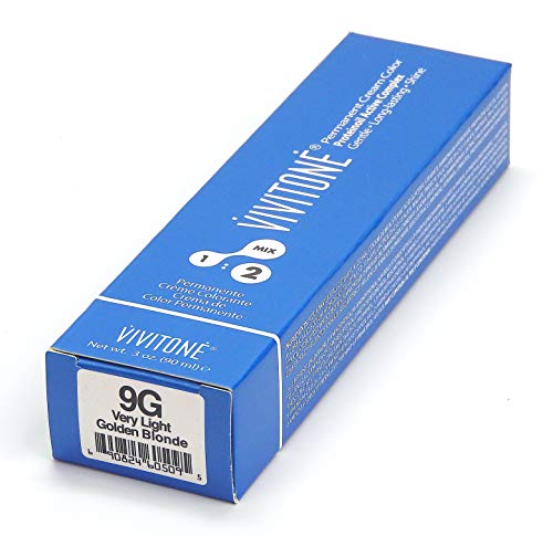 Vivitone Permanent Cream Color 9G (Very Light Golden Blonde)