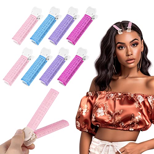 Volumizing Hair Clips, Root Clips for Hair Volume, Velcro Hair Clips, Volumizing Clips for Women, Fluffy Hair Volumizer Clips, Clips Barrettes Styling, DIY Instant Hair, Volumizing Roller Clips, Hair Root Volume Clip (8Pcs)