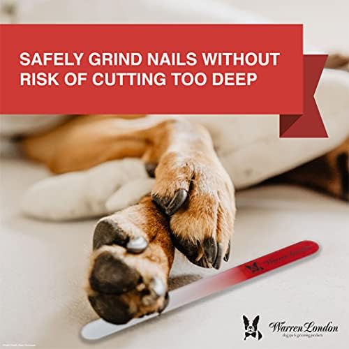 Warren London Glass Dog Nail File for Dogs- Sandblasted Glass Dog Nail Filer for Dogs- Best Dog File for Nails in Dog Claw Care - Image 2