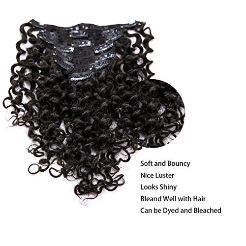 22 Inch Water Wave Big Curly Clip-in Remy Human Hair Extensions 120g 7 Piece Set - Image 6