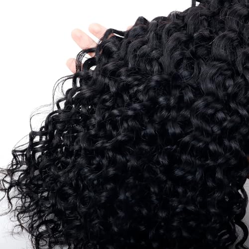 Water Wave Bulk Human Hair No Weft boho Knotless Braids Human Hair 16Inch Remy Human Hair For Braiding 2 Bundles Braids Per Pack 100g Micro Braiding Human Hair Wet and Wave Natural Color - Image 4