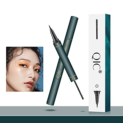 Waterproof 4D Fiber Mascara & Glitter Eyeliner Duo Set for Long-Lasting Wear - Image 7