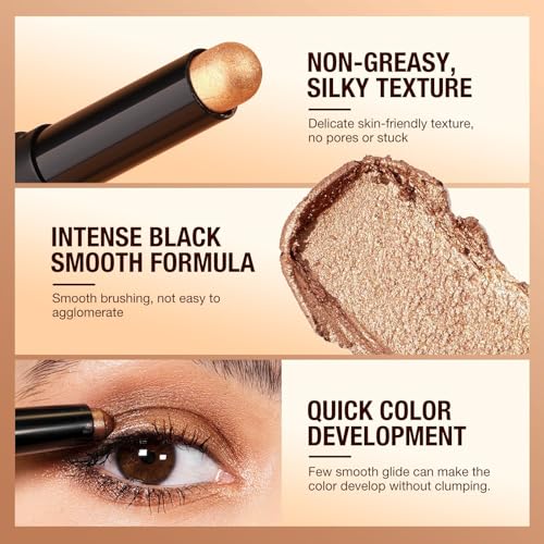 Waterproof Matte Cream Eyeshadow Stick, 19g, Long-Lasting Smooth Eye Makeup for Effortless Beauty - Image 3