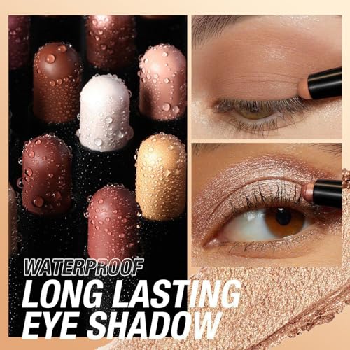 Waterproof Matte Cream Eyeshadow Stick, 19g, Long-Lasting Smooth Eye Makeup for Effortless Beauty - Image 2