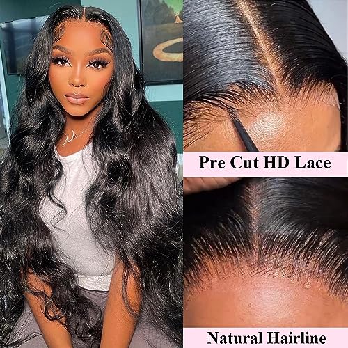 Wear and Go Glueless Human Hair Body Wave Wig 20 Inch 180% Density HD Lace - Image 7