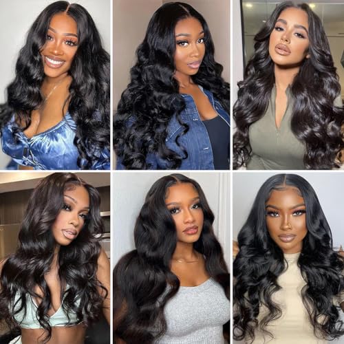 Wear and Go Glueless Wigs Human Hair Pre Plucked Pre Cut 8x5 HD Lace Front Wigs Human Hair 26inch Glueless Lace Frontal Human Hair Wigs for Black Women 180% Density - Image 6
