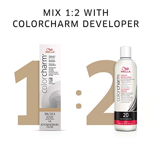 WELLA colorcharm 10A Palest Ash Blonde Permanent Gel Hair Color, 2 oz for Gray Coverage - Image 8
