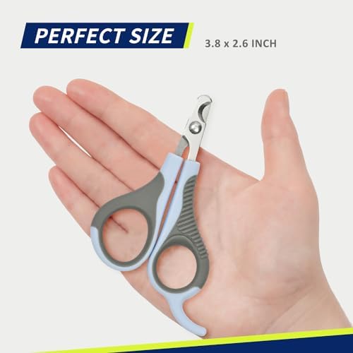WePet Small Animal Nail Clippers, Compact Grey/Blue, Professional Grooming Tool - Image 6