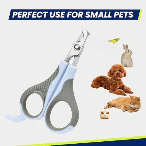 WePet Small Animal Nail Clippers, Compact Grey/Blue, Professional Grooming Tool - Image 4