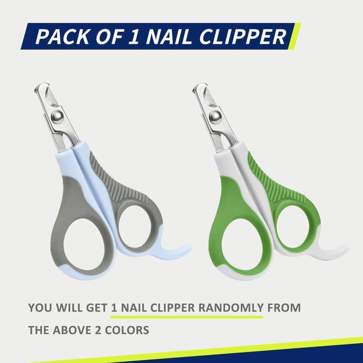 WePet Small Animal Nail Clippers, Compact Grey/Blue, Professional Grooming Tool - Image 2
