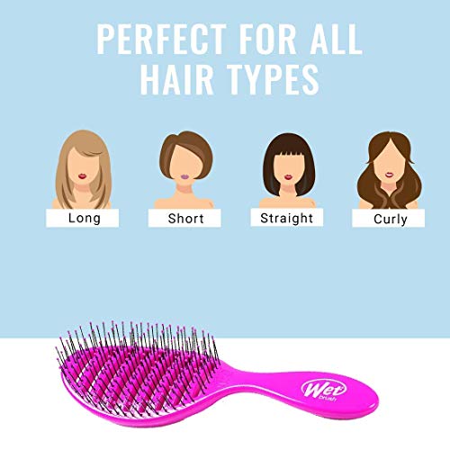 Wet Brush Speed Dry Hair Brush - Silver (Metallic Marble) - Vented Design and Ultra Soft HeatFlex Bristles Are Blow Dry Safe With Ergonomic Handle Manages Tangle and Uncontrollable Hair - Pain-Free - Image 7