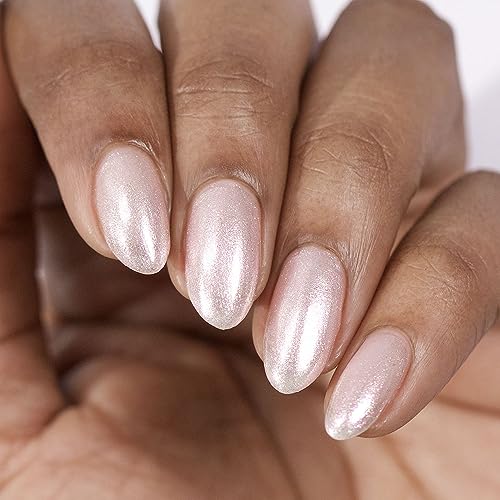 Whats Up Nails - Fairy Veil Nail Polish Light Pink Base with Iridescent Shimmer Lacquer Varnish Made in USA 12 Free Cruelty Free Vegan Clean - Image 3