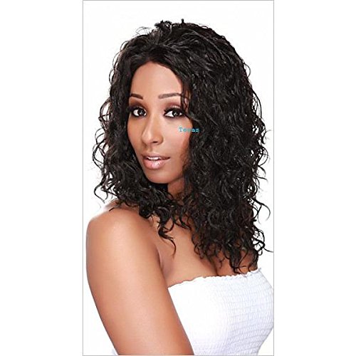 WHISPER EVA - INVISIBLE LACE FRONT WIG - PREMIUM SYNTHETIC HAIR COLOR=1B(OFF BLACK)
