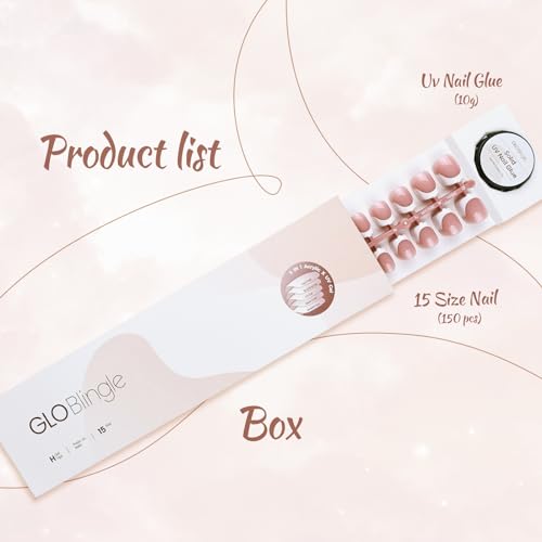 150 Pcs Short Square White French Tip Press on Nails with Glue - Image 5