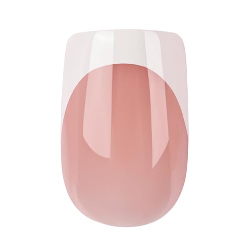 150 Pcs Short Square White French Tip Press on Nails with Glue - Image 7