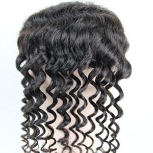 Wholesale Lace Front Top Closure 20"Indian Virgin Remy Hair deep wave 55 Queen Hair Top Closure