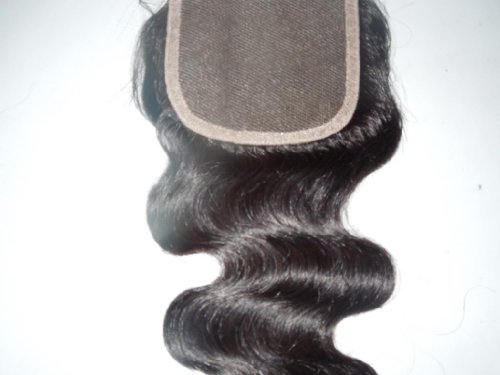 Wholesale Mid-Part Lace Front Top Closure 16" Cambodian Virgin Remy Hair Body Wave 55 Queen Hair colour #1b - Image 4
