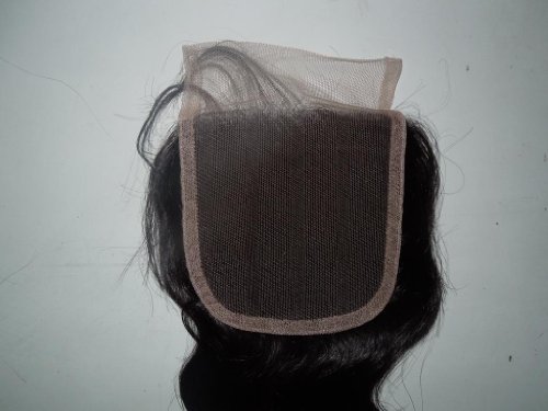 Wholesale Mid-Part Lace Front Top Closure 16" Cambodian Virgin Remy Hair Body Wave 55 Queen Hair colour #1b - Image 7